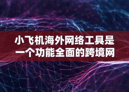 小飞机海外网络工具是一个功能全面的跨境网络管理解决方案，旨在帮助用户在海外环境中高效地进行网络操作。以下是对该工具的详细分析和总结