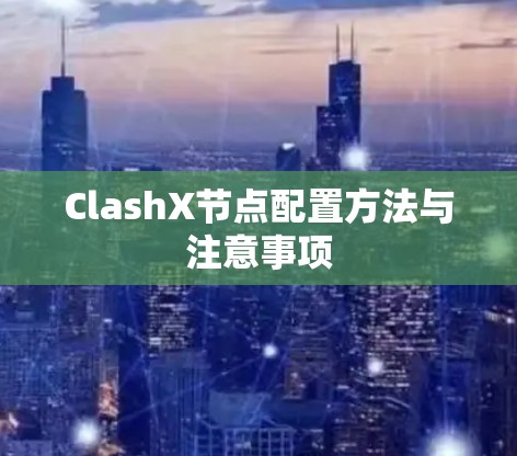 ClashX节点配置方法与注意事项