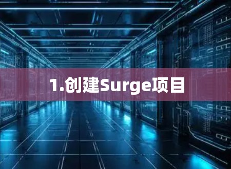 1.创建Surge项目 1.创建Surge项目