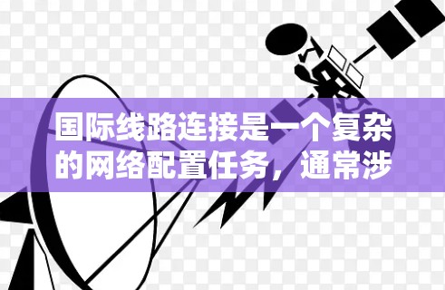 <strong>国际线路</strong>连接是一个复杂的网络配置任务,通常涉及跨越不同国家和地区的数据传输。以下是一些详细的步骤和建议,帮助您正确配置和验证<strong>国际线路</strong>连接