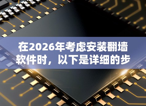 在2026年考虑安装翻墙软件时,以下是详细的步骤和建议 在2026年考虑安装翻墙软件时,以下是详细的步骤和建议