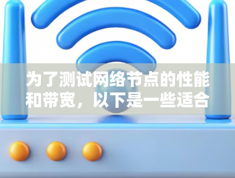 为了测试网络节点的性能和带宽,以下是一些适合不同需求的工具,每个工具都有其特定的优势和适用场景 为了测试网络节点的性能和带宽,以下是一些适合不同需求的工具,每个工具都有其特定的优势和适用场景