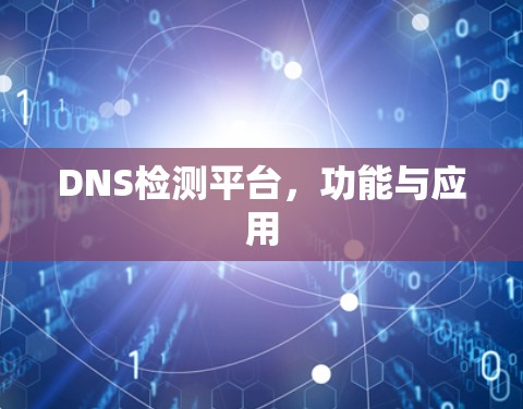DNS检测平台,功能与应用 DNS检测平台,功能与应用