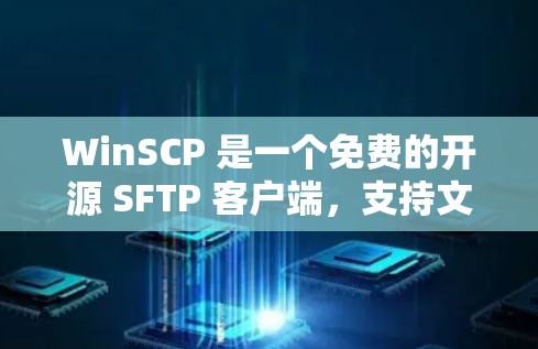 WinSCP 是一个免费的开源 SFTP 客户端,支持文件传输和远程管理。你可以通过以下步骤下载 WinSCP WinSCP 是一个免费的开源 SFTP 客户端,支持文件传输和远程管理。你可以通过以下步骤下载 WinSCP