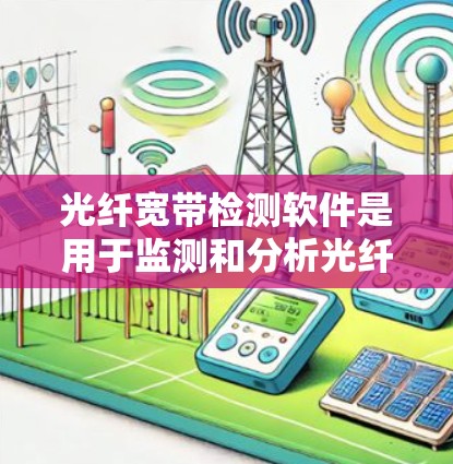 光纤宽带检测软件是用于监测和分析光纤网络中的宽带信号质量和性能的工具,广泛应用于网络运维和维护中。以下是对该软件的详细介绍 光纤宽带检测软件是用于监测和分析光纤网络中的宽带信号质量和性能的工具,广泛应用于网络运维和维护中。以下是对该软件的详细介绍