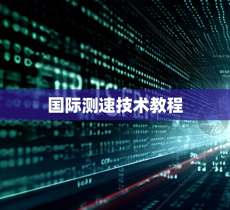国际测速技术教程