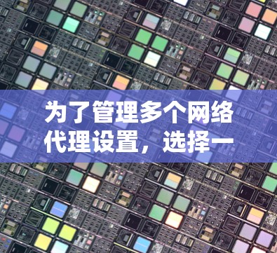 为了管理多个网络代理设置，选择一个合适的浏览器插件是关键。以下是根据您的需求整理的推荐方案