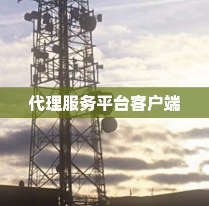 代理服务平台客户端 代理服务平台客户端
