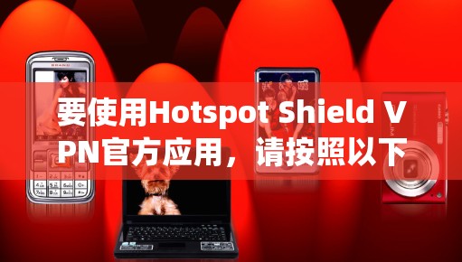 要使用Hotspot Shield VPN官方应用，请按照以下步骤操作