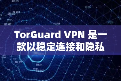 TorGuard VPN 是一款以稳定连接和隐私保护著称的 VPN 软件，适合需要在各种网络环境中保持匿名和安全的用户。以下是其主要特点和优势