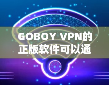 GOBOY VPN的正版软件可以通过其官方网站或指定的应用商店获取。以下是获取正版软件的步骤